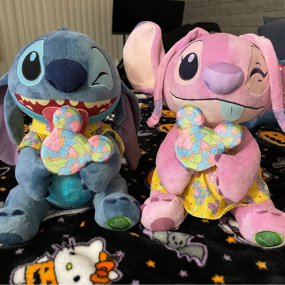 Stitch Attacks Snacks plushes
